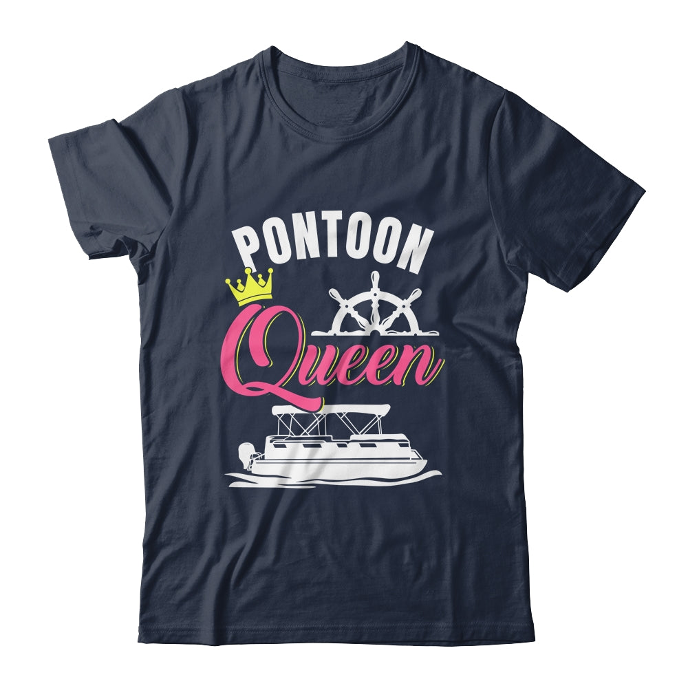 Pontoon Queen For Women Funny Pontoon Boat Pontooning Party Shirt & Tank Top | siriusteestore