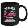 Pontoon Queen For Women Funny Pontoon Boat Pontooning Party Mug | siriusteestore