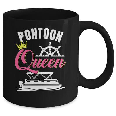 Pontoon Queen For Women Funny Pontoon Boat Pontooning Party Mug | siriusteestore