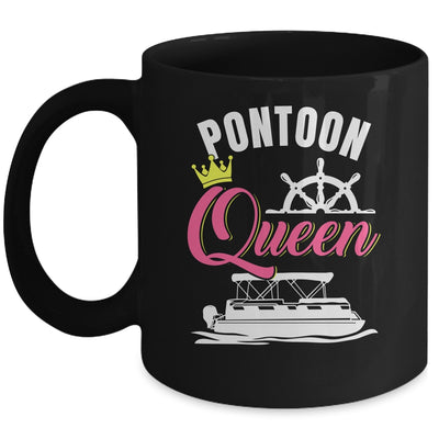 Pontoon Queen For Women Funny Pontoon Boat Pontooning Party Mug | siriusteestore