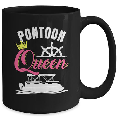 Pontoon Queen For Women Funny Pontoon Boat Pontooning Party Mug | siriusteestore