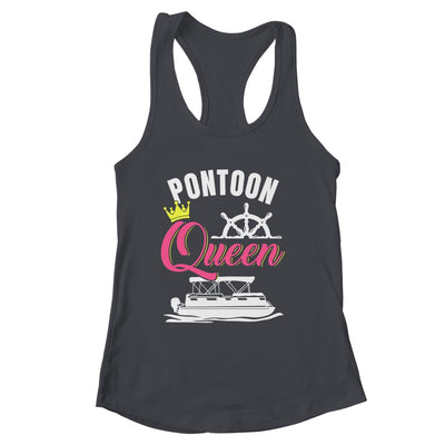 Pontoon Queen For Women Funny Pontoon Boat Pontooning Party Shirt & Tank Top | siriusteestore