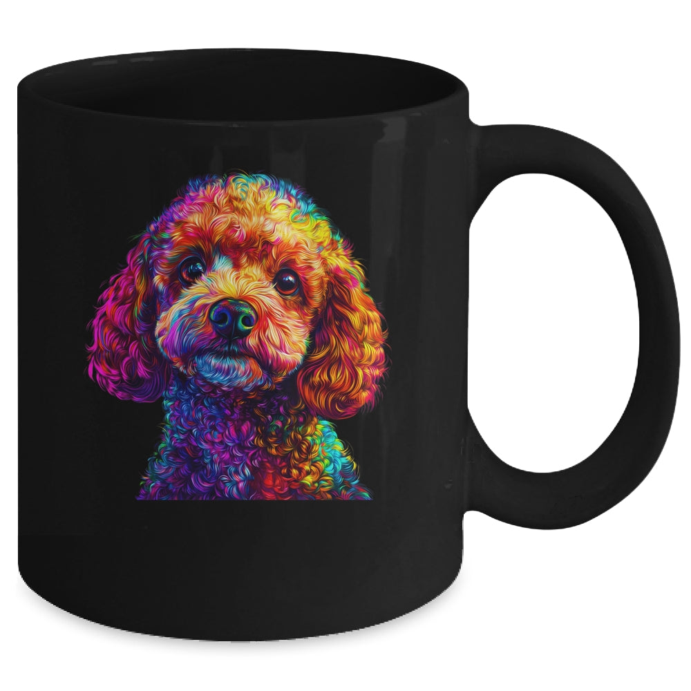 Poodle Dog Colorful Face Dog Lover Men Women Mug | siriusteestore