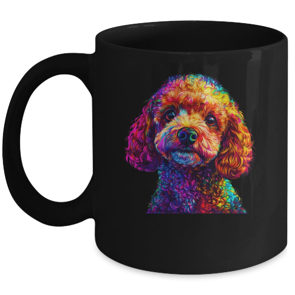 Poodle Dog Colorful Face Dog Lover Men Women Mug | siriusteestore