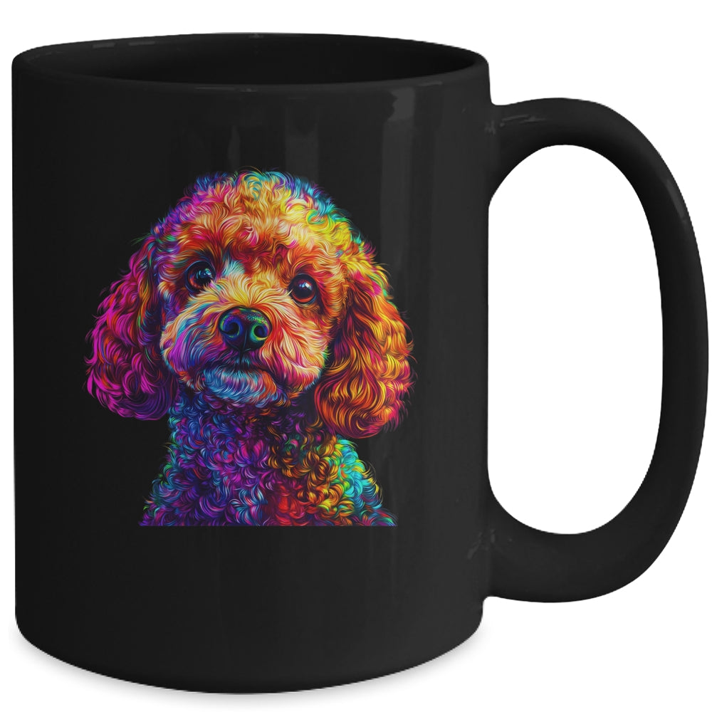 Poodle Dog Colorful Face Dog Lover Men Women Mug | siriusteestore