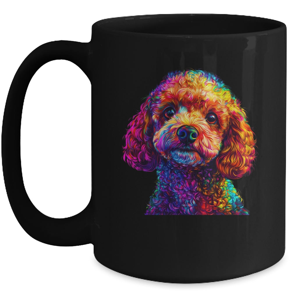 Poodle Dog Colorful Face Dog Lover Men Women Mug | siriusteestore