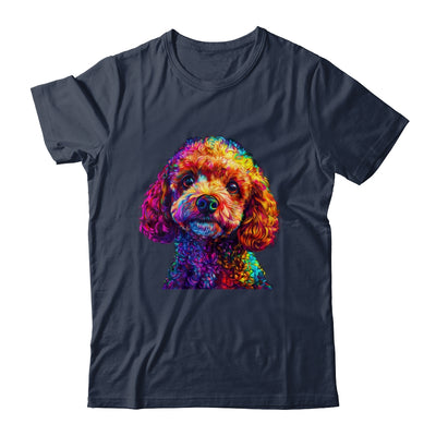 Poodle Dog Colorful Face Dog Lover Men Women Shirt & Tank Top | siriusteestore