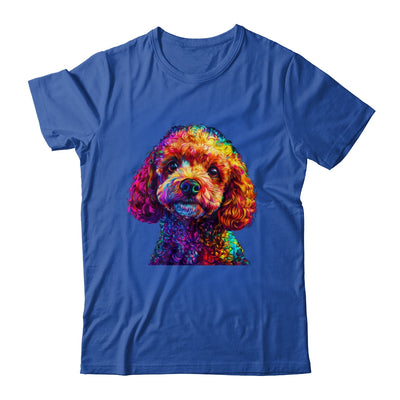 Poodle Dog Colorful Face Dog Lover Men Women Shirt & Tank Top | siriusteestore