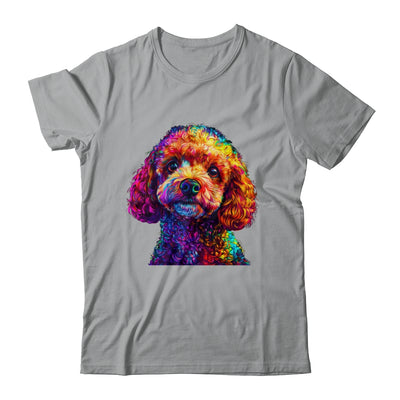 Poodle Dog Colorful Face Dog Lover Men Women Shirt & Tank Top | siriusteestore