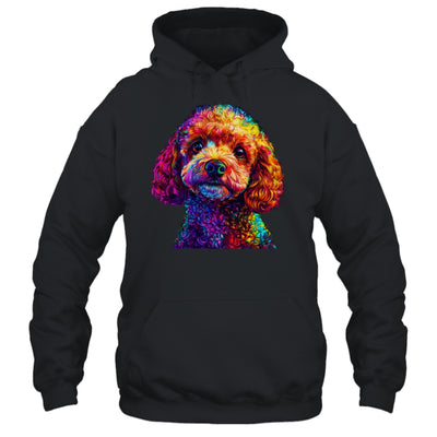 Poodle Dog Colorful Face Dog Lover Men Women Shirt & Tank Top | siriusteestore