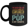 Pop Is My Favorite Name Funny Father's Day Pop Mug | siriusteestore
