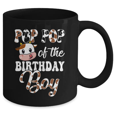 Pop Pop Of The Birthday Boy Cow Farm 1st Birthday Boy Mug | siriusteestore