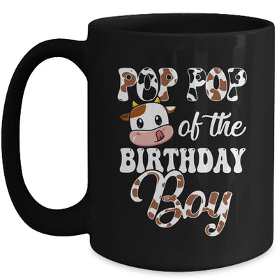 Pop Pop Of The Birthday Boy Cow Farm 1st Birthday Boy Mug | siriusteestore
