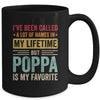 Poppa Is My Favorite Name Funny Father's Day Poppa Mug | siriusteestore