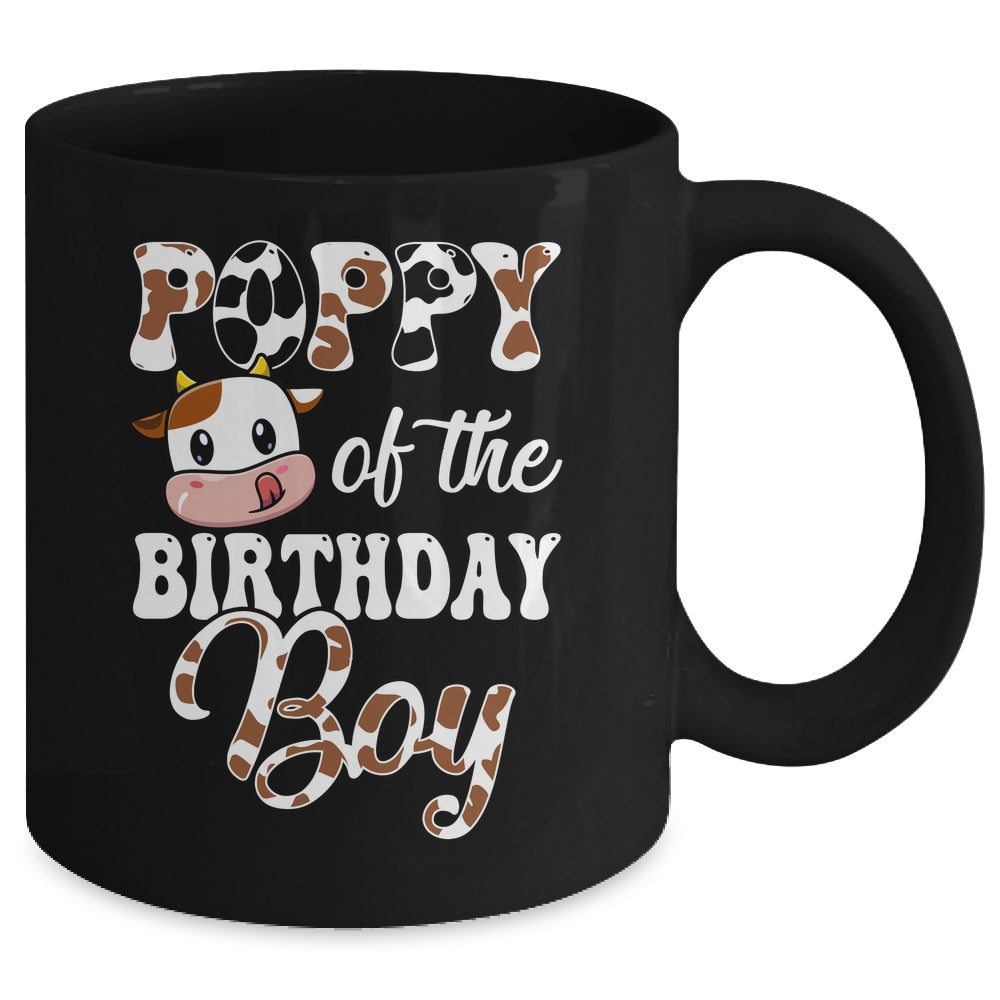 Poppy  Of The Birthday Boy Cow Farm 1st Birthday Boy Mug | siriusteestore