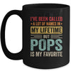 Pops Is My Favorite Name Funny Father's Day Pops Mug | siriusteestore