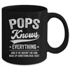 Pops Knows Everything Fathers Day Birthday Christmas Mug | siriusteestore