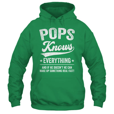 Pops Knows Everything Fathers Day Birthday Christmas Shirt & Hoodie | siriusteestore