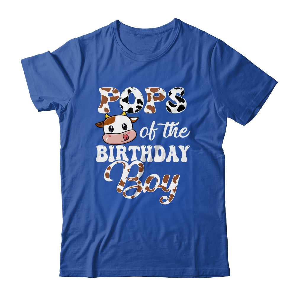 Pops Of The Birthday Boy Cow Farm 1st Birthday Boy Shirt & Hoodie | siriusteestore
