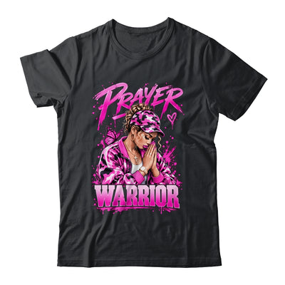 Prayer Warrior God Jesus Christian Pink Camo Black Woman Shirt & Hoodie | siriusteestore