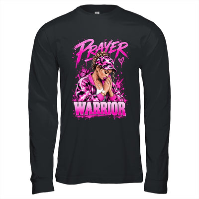 Prayer Warrior God Jesus Christian Pink Camo Black Woman Shirt & Hoodie | siriusteestore