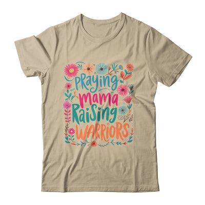 Praying Mama Raising Warriors Christian Mom Boho Floral Shirt & Sweatshirt | siriusteestore