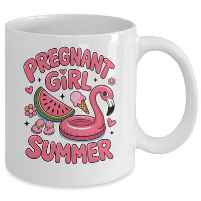 Pregnant Girl Summer Pregnancy Announcement Reveal Baby Mug | siriusteestore