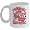 Pregnant Girl Summer Pregnancy Announcement Reveal Baby Mug | siriusteestore