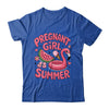 Pregnant Girl Summer Pregnancy Announcement Reveal Baby Shirt & Tank Top | siriusteestore