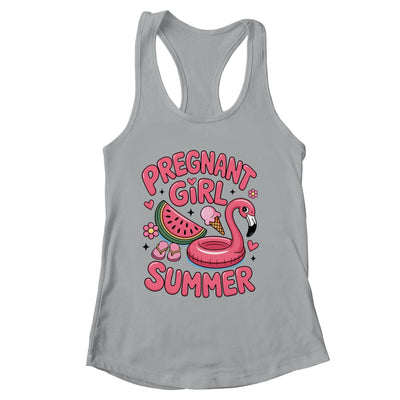 Pregnant Girl Summer Pregnancy Announcement Reveal Baby Shirt & Tank Top | siriusteestore