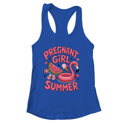 Pregnant Girl Summer Pregnancy Announcement Reveal Baby Shirt & Tank Top | siriusteestore