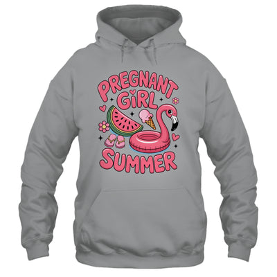 Pregnant Girl Summer Pregnancy Announcement Reveal Baby Shirt & Tank Top | siriusteestore