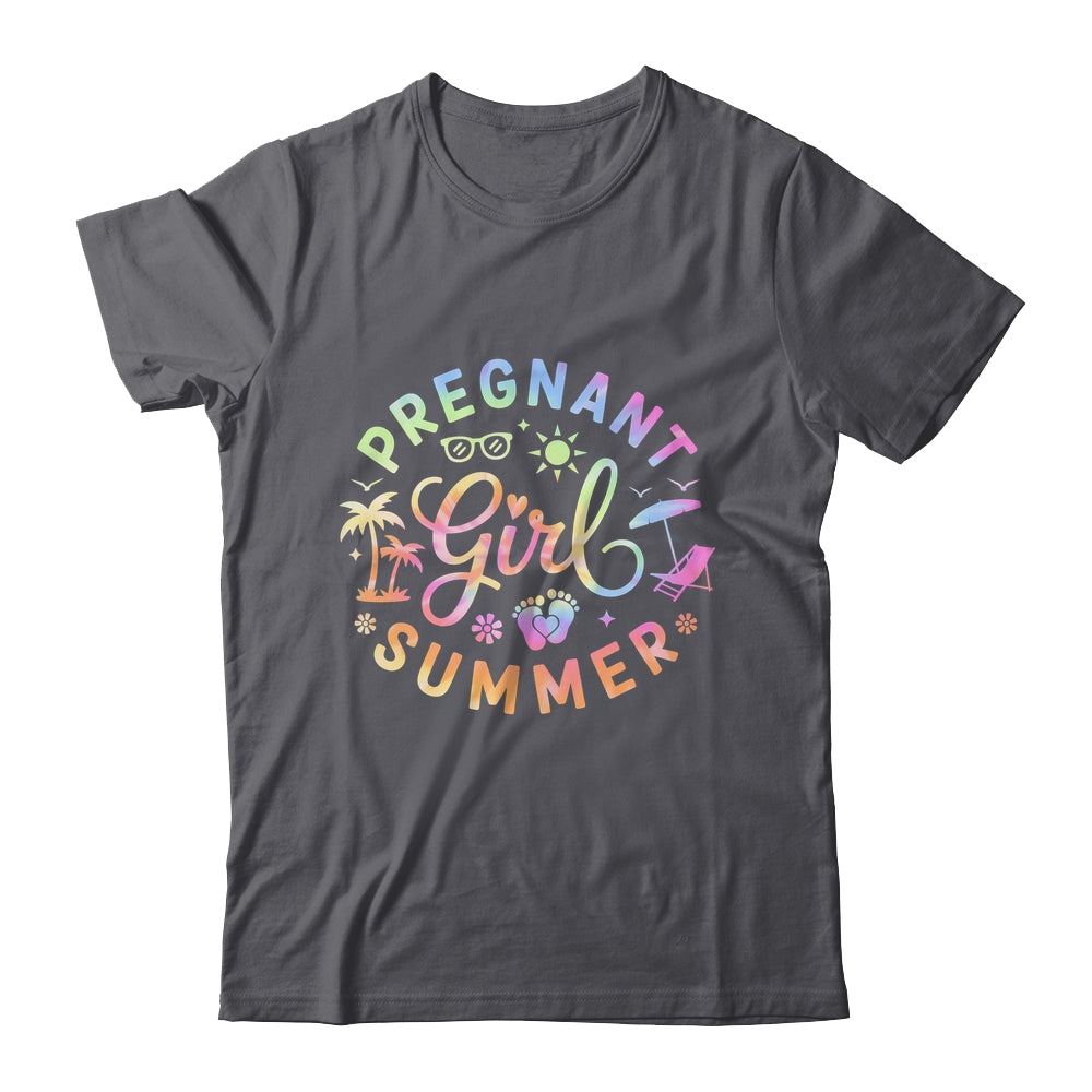 Pregnant Girl Summer Pregnancy Reveal Baby Announcement Shirt & Tank Top | siriusteestore