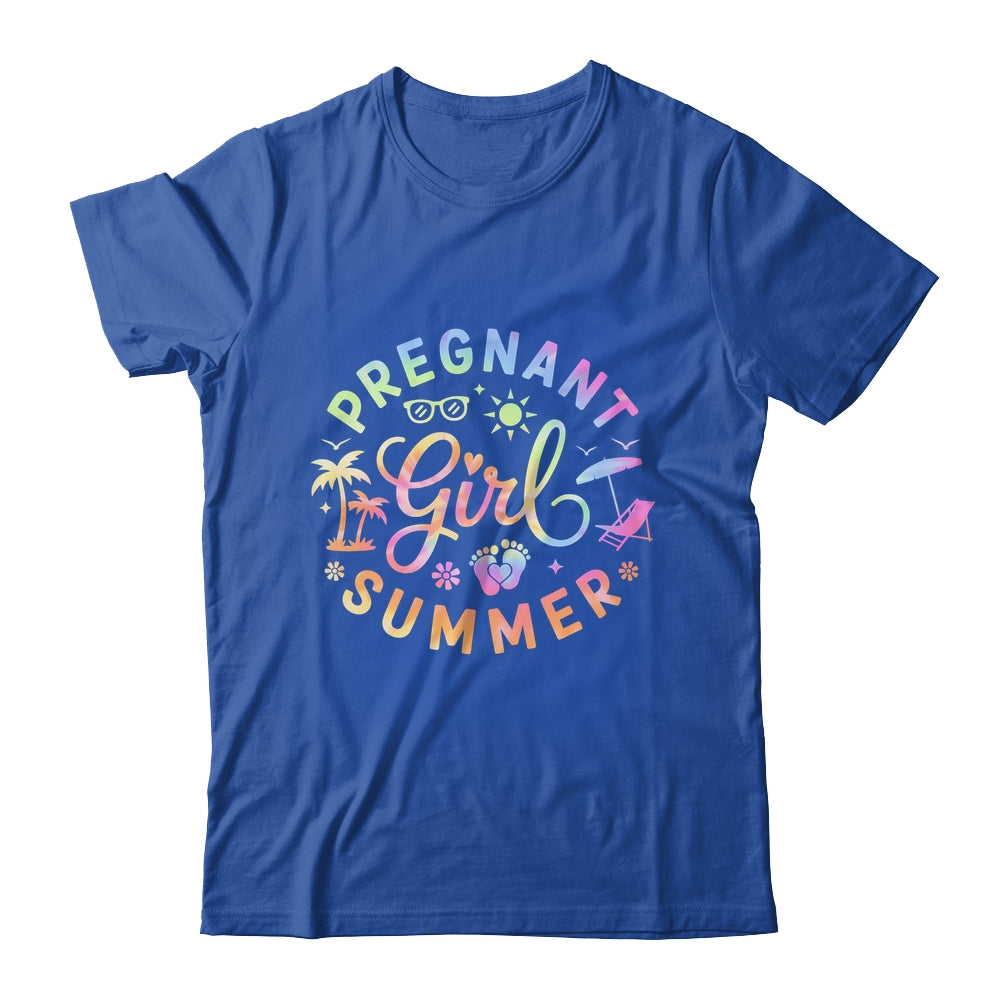 Pregnant Girl Summer Pregnancy Reveal Baby Announcement Shirt & Tank Top | siriusteestore