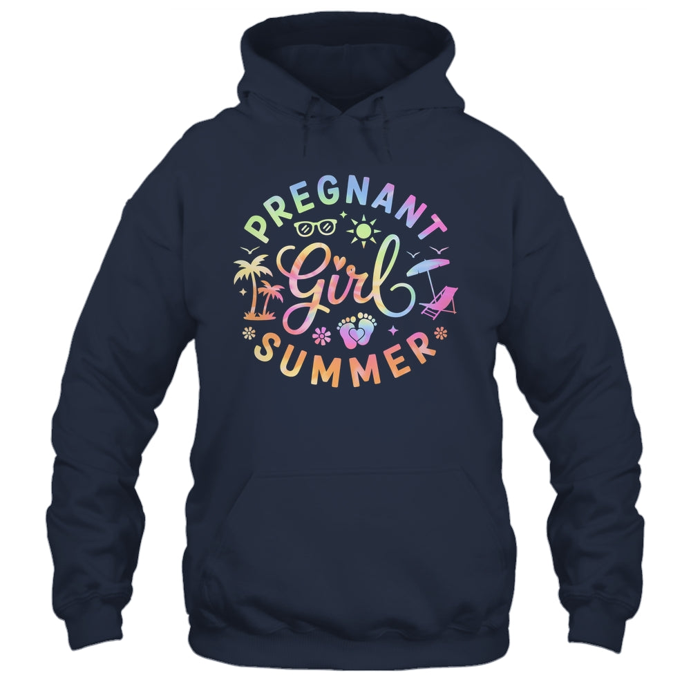 Pregnant Girl Summer Pregnancy Reveal Baby Announcement Shirt & Tank Top | siriusteestore