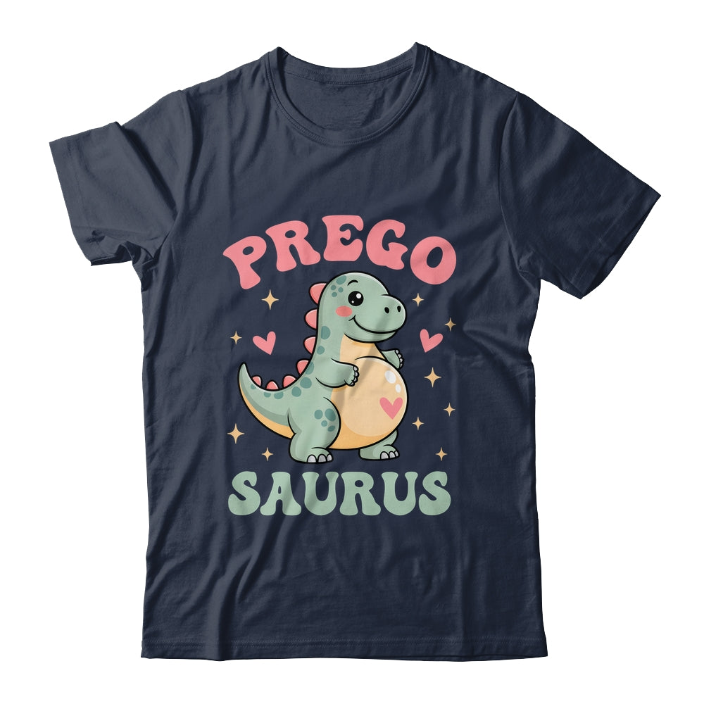 Pregosaurus Cute Retro Mommy Dinosaur Pregnancy Announcement Shirt & Hoodie | siriusteestore