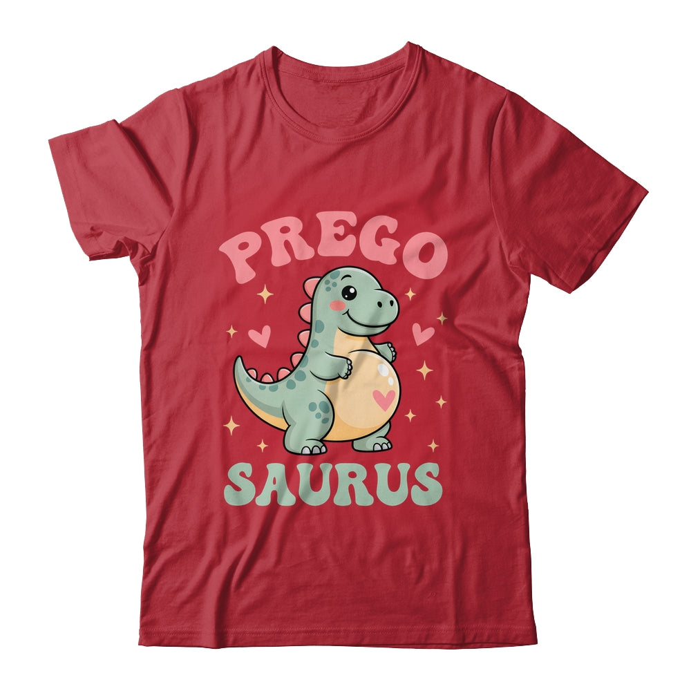 Pregosaurus Cute Retro Mommy Dinosaur Pregnancy Announcement Shirt & Hoodie | siriusteestore