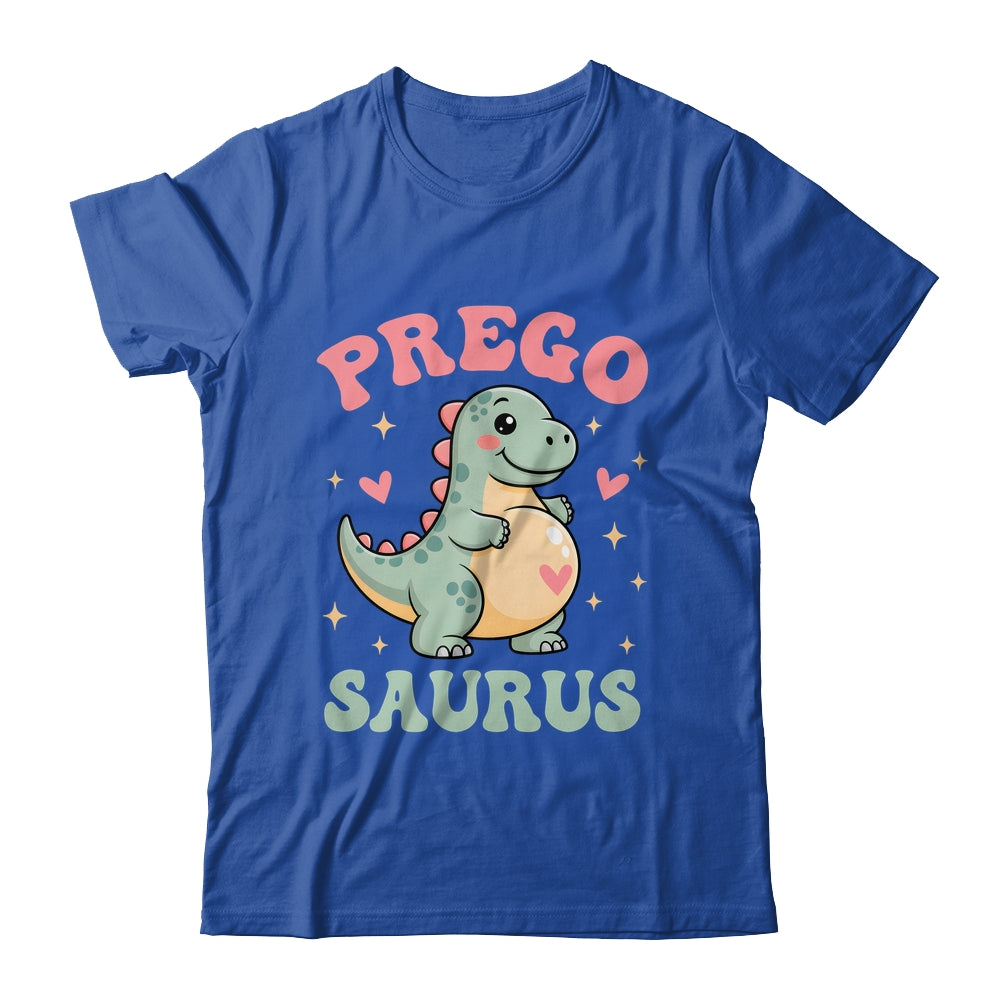 Pregosaurus Cute Retro Mommy Dinosaur Pregnancy Announcement Shirt & Hoodie | siriusteestore