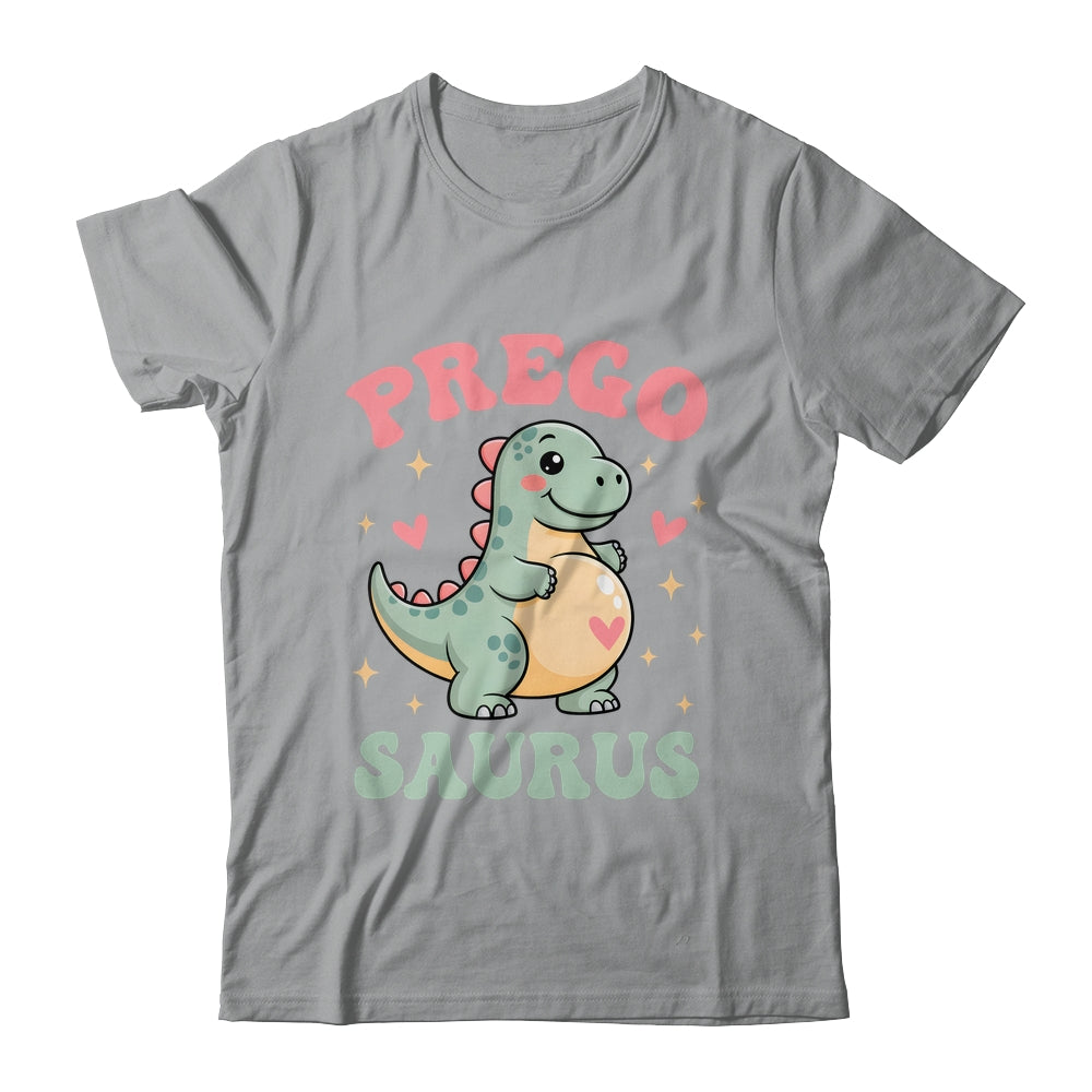 Pregosaurus Cute Retro Mommy Dinosaur Pregnancy Announcement Shirt & Hoodie | siriusteestore