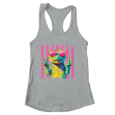 Preppy Crocodile Alligator Beach Vacation Summer Peace Sign Shirt & Tank Top | siriusteestore