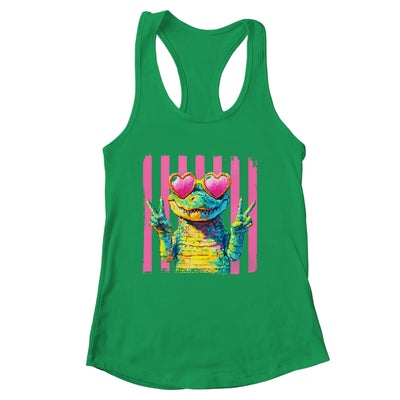 Preppy Crocodile Alligator Beach Vacation Summer Peace Sign Shirt & Tank Top | siriusteestore