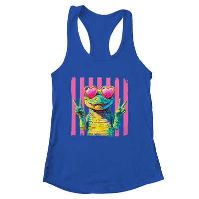 Preppy Crocodile Alligator Beach Vacation Summer Peace Sign Shirt & Tank Top | siriusteestore