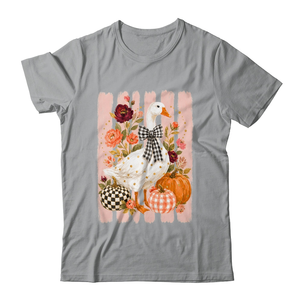 Preppy Fall Autumn Silly Goose Pumpkin Thanksgiving Coquette Shirt & Sweatshirt | siriusteestore