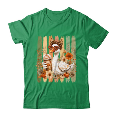 Preppy Fall Goose Coquette Autumn Pumpkin Spice Latte Retro Shirt & Sweatshirt | siriusteestore