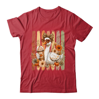 Preppy Fall Goose Coquette Autumn Pumpkin Spice Latte Retro Shirt & Sweatshirt | siriusteestore