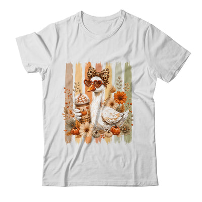 Preppy Fall Goose Coquette Autumn Pumpkin Spice Latte Retro Shirt & Sweatshirt | siriusteestore