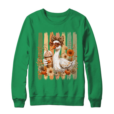 Preppy Fall Goose Coquette Autumn Pumpkin Spice Latte Retro Shirt & Sweatshirt | siriusteestore