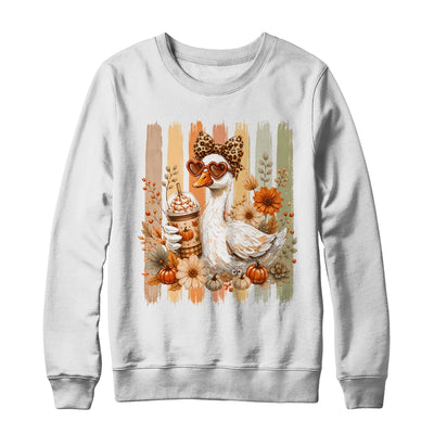 Preppy Fall Goose Coquette Autumn Pumpkin Spice Latte Retro Shirt & Sweatshirt | siriusteestore