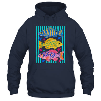 Preppy Fish Retro Summertime Travel Beach Vacation Fishing Shirt & Tank Top | siriusteestore