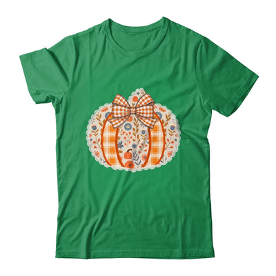 Preppy Floral Fall Pumpkin Vintage Floral Autumn Coquette Shirt & Sweatshirt | siriusteestore